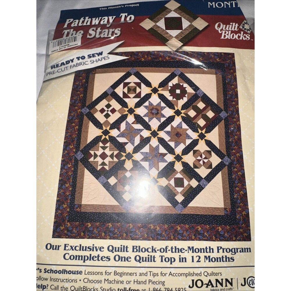 Quilt Block of Month JoAnn "Pathway to the Stars" Month 3 Highways, And Byways